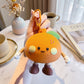 2-Piece Womens Pouch Bag Charm with Hanging Clip and Character Design