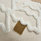 Christmas Tree Tufted Square Throw Pillow Cover with Tassels Holiday Decor
