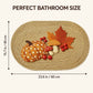 Fall Pumpkin Bath Mat Soft Absorbent Accent Rug 15.7 x 23.6 Inches