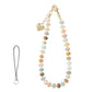 Beaded Phone Wrist Strap with Heart Charm