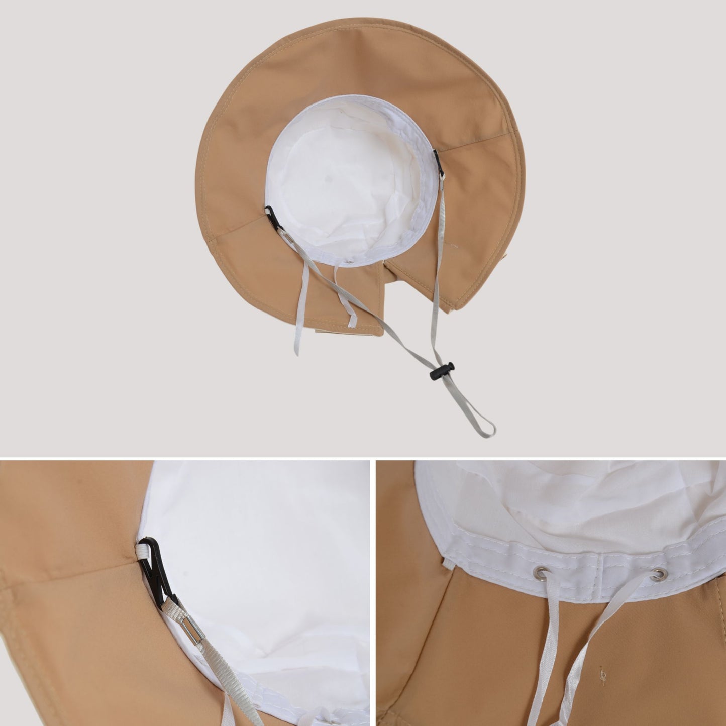 Wide Brim Bucket Hat Back Bow Detail for Sun Protection and Stylish Summer Looks