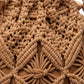 Macrame Bucket Bag Knotted Rope Handbag Drawstring Shoulder Bag Textured Woven Crossbody Style Lightweight Boho Purse