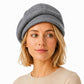 Wool Blend Houndstooth Beret Hat Vintage Painter Cap for Fall Winter