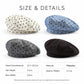 Polka Dot Beret Hat Lightweight French Painter Cap Adjustable Casual Style