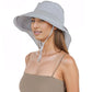 Sun Hat Wide Brim Bucket Hats with Neck Flap & Ponytail Hole