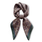 Vintage Floral Print Square Scarf Lightweight Fashion Neck Hair and Handbag Accessory 26.8¡Á26.8 Inches