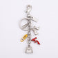 Shoe and Handbag Charm Keychain with Key Ring and Clip
