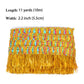 Fringe Tassel Lace Trim, 11 Yards 2.2 inch Wide, Sewing Trim for DIY Craft Garment Curtain Lamp Shade Tablecloth Stage Decoration