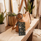 Leopard Print Zip Pouch with Bangle Wristlet and Tassel