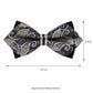 Pre Tied Paisley Bow Tie with Rhinestone Accent for Formal Wear
