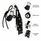 Boxing Glove Keychain Bag Charm with 8 Ball Accent Lace Ribbon and Clip