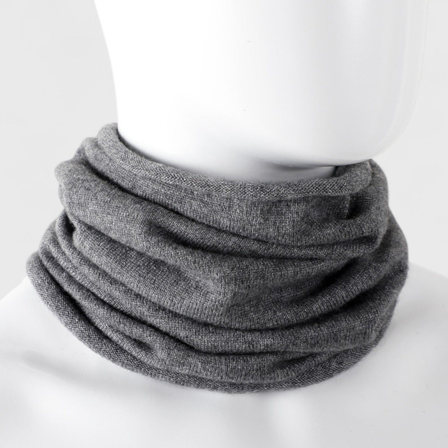 Soft Knit Neck Warmer with Cozy Layered Design 9x17 inches