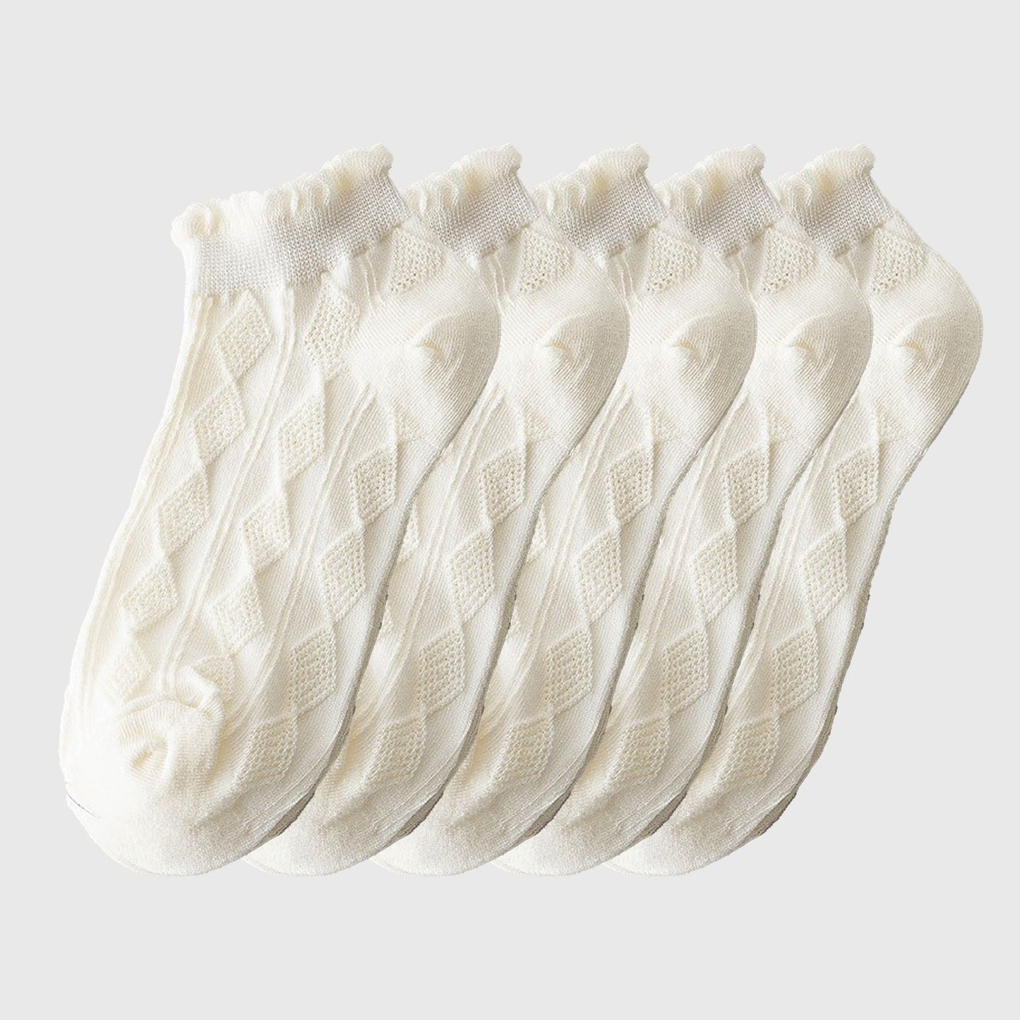 Adorable Summer Ruffle Ankle Socks 5pk