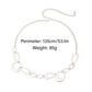 Oval Link Metal Waist Chain Adjustable Body Belt Layered Statement Waist Jewelry