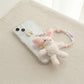 Cute Cartoon Animal Beaded Keychain Plush Toy Bag Charm Set