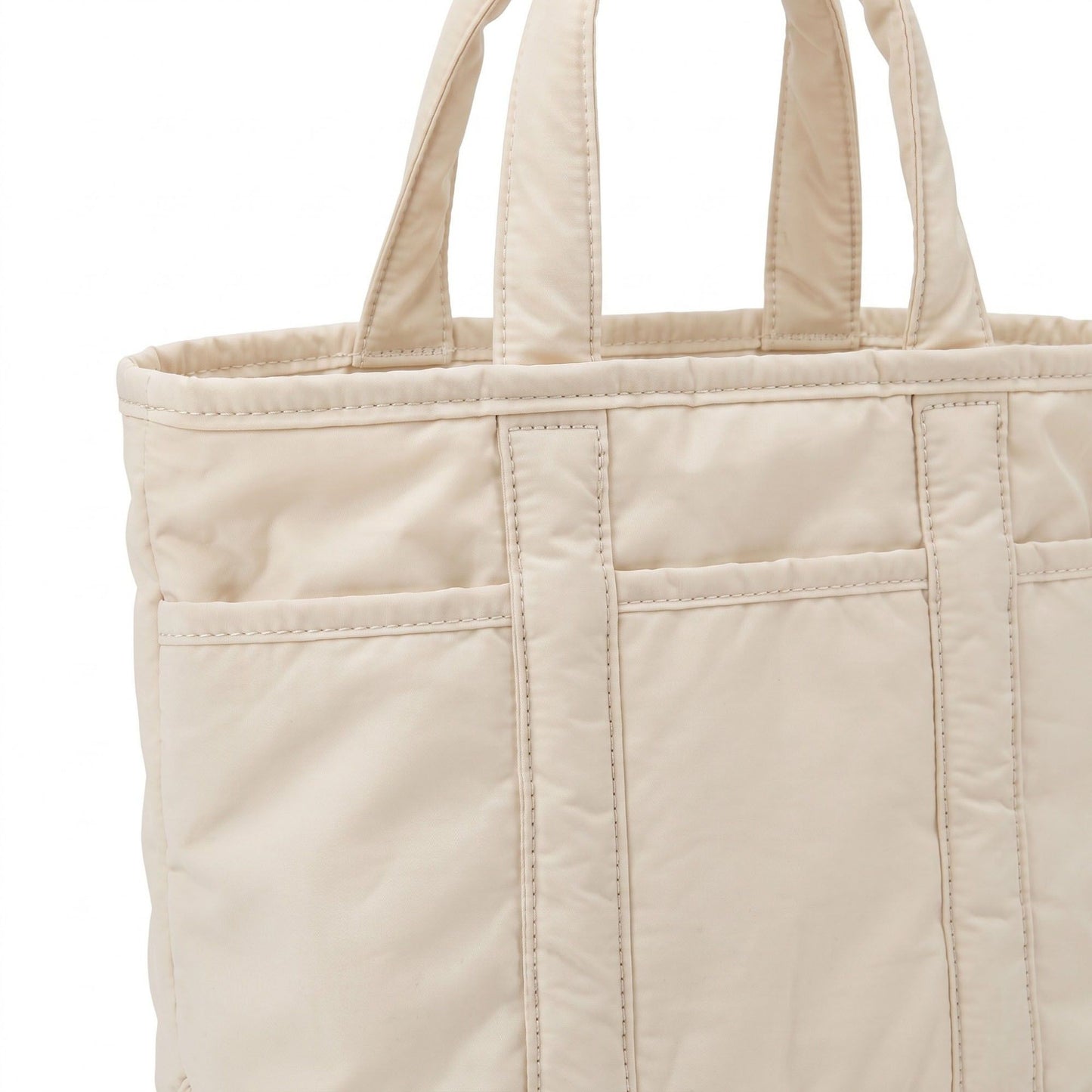 Lightweight Utility Tote Bag with Long Shoulder Straps and Exterior Pockets 9x7.5x4.5in