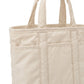 Lightweight Utility Tote Bag with Long Shoulder Straps and Exterior Pockets 9x7.5x4.5in