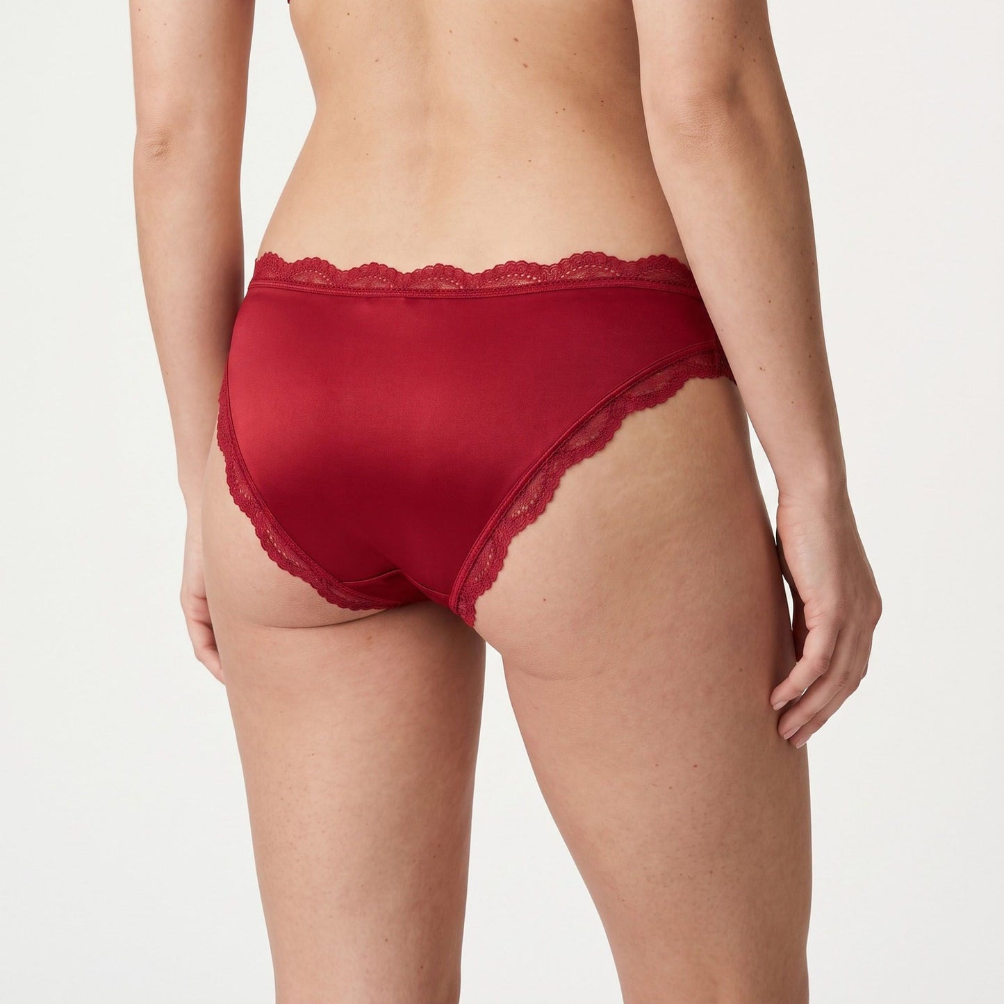 2 Pack Smooth Lace Trim Bikini Underwear