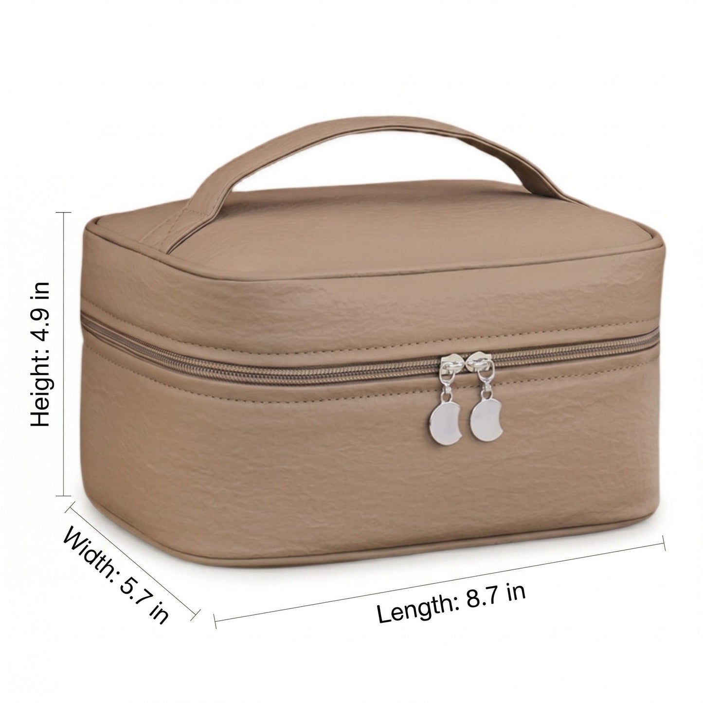 Travel Makeup Organizer Case with Removable Cosmetic Pouch Waterproof Storage Bag Set