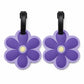 2 Pack Flower Shaped Luggage Tags with Attachment Straps