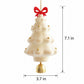 3 Pack Christmas Tree Ornaments with Bow and Bell Hanging Holiday Decorations