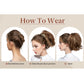 Short Tousled Layered Ponytail Hairpiece with Claw Clip Heat Resistant Synthetic Hair Natural Texture