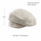 Wool Blend Houndstooth Beret Hat Vintage Painter Cap for Fall Winter