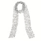 Sequin Floral Skinny Scarf Mesh Neck Wrap