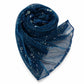 Sheer Sequin Oblong Scarf Lightweight Sparkle Mesh Shawl Wrap