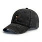 Cotton Baseball Cap with Eagle Embroidery Adjustable Strap Casual Everyday Hat
