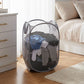 Collapsible Mesh Laundry Hamper Pop Up Clothes Basket Foldable Storage Bin for Bedroom Bathroom