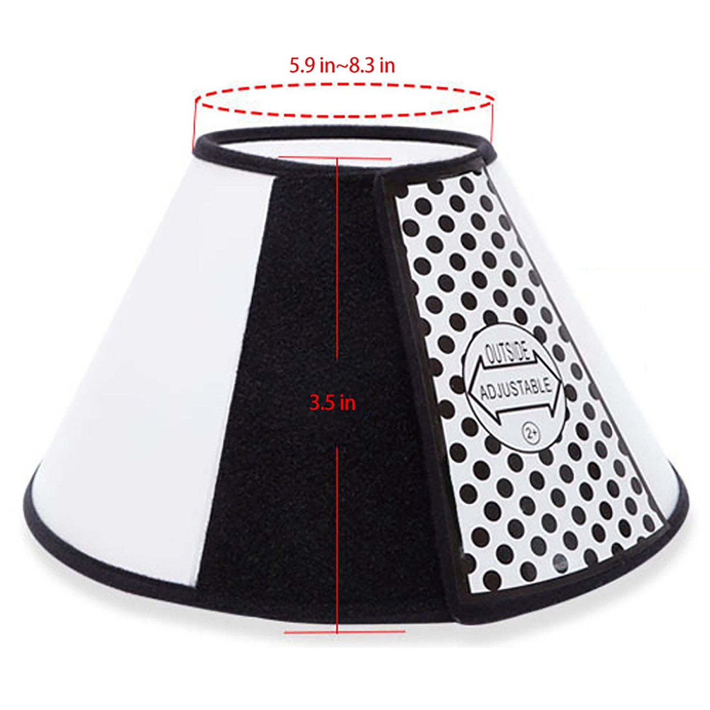 Pet Recovery Cone Collar Adjustable Elizabethan Collar for Dogs and Cats Anti-Lick Guard