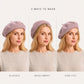 Wool Beret Hat Classic French Painter Cap Soft Felt Everyday Style