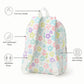 Printed Ribbed Mini Backpack with Front Pocket