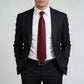 Men's Diagonal Stripe Polyester Tie - Formal Necktie for Business, Weddings & Stylish Daily Wear