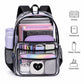 Clear Backpack with Multiple Pockets and Padded Straps