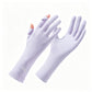 Long Cuff Fingerless Sun Protection Cycling Gloves