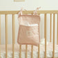 2pcs per set Quilted Heart Pattern Hanging Storage Pouch with Bow Tie Straps