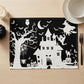 Halloween Ghost Pumpkin Skeleton Placemat Set of 4