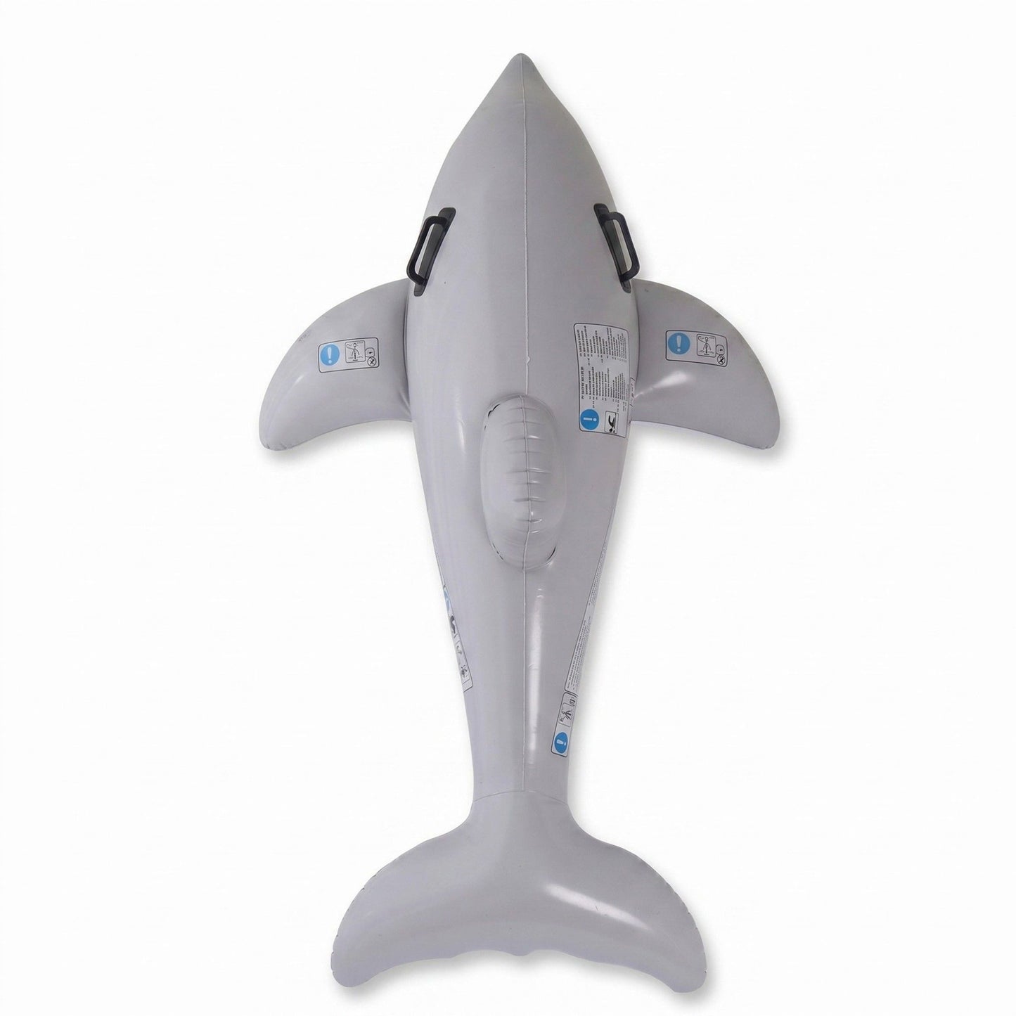 Dolphin Inflatable Pool Float Ride On with Handles Durable PVC Swim Toy Large Water Float for Pool Beach Lake 63x15.7in