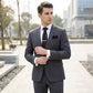Men's Floral Pattern Tie Gift Set with Matching Pocket Square Cufflinks and Silver Tie Clip