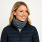 Soft Knit Neck Warmer with Cozy Layered Design 9x17 inches