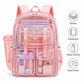 Clear Backpack with Multiple Pockets and Padded Straps