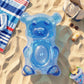 Inflatable Pool Float Lounger with Cup Holder Ergonomic Design Durable PVC Water Float for Pool Beach 35.4x22.8in