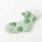 Fuzzy Strawberry Bow Crew Socks  US 5-10.5