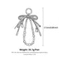 Beaded Bow Seashell Bag Charm Keychain