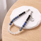 Beaded Phone Wrist Strap with Crescent Moon Charm