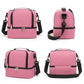 Dual Compartment Insulated Lunch Bag with Adjustable Shoulder Strap
