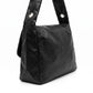 Flap Hobo Bag with Grommet Strap and Wide Shoulder Handle 11.8x9.5x4in