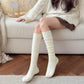 6pk Cable Knit Knee-High Socks - Warm Textured Socks for Casual Winter & Cozy Daily Wear